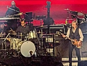 Paul McCartney brings Ringo Starr on stage at London's O2 Arena and delights Beatles fans